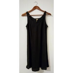COMFY USA Dress Linen Black SZ XS Made in USA Mini